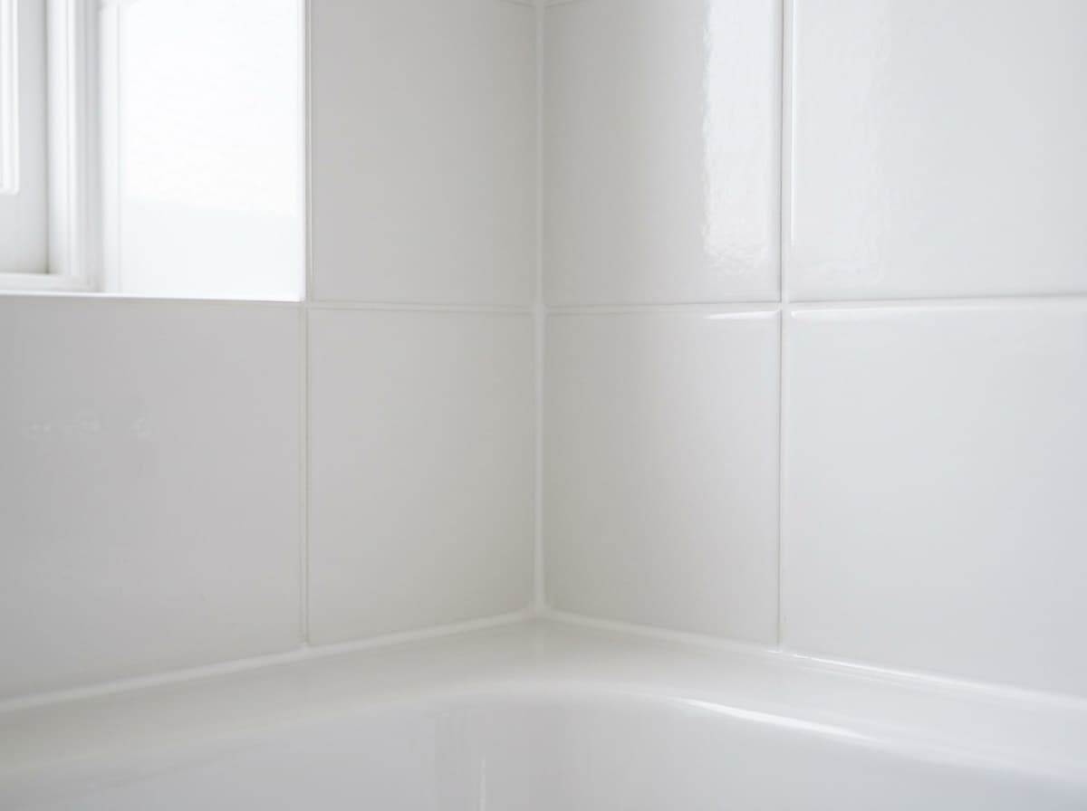 Fresh white grout in a federation Bronte cottage bathroom
